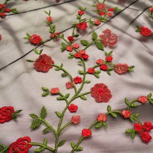 Сетка с вышивкой